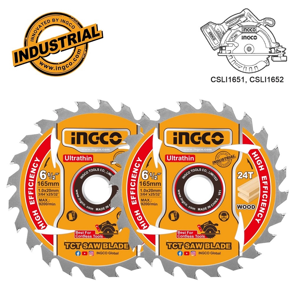 Accessories - Consumables - Δίσκος Κοπής Ξύλου 2 τεμ. Φ 165mm